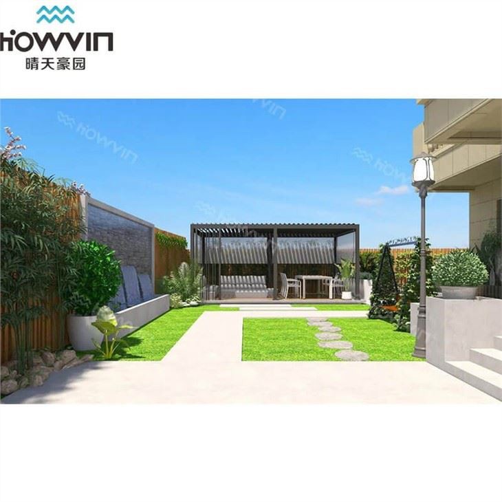 Outdoor Pergola With Kitchen